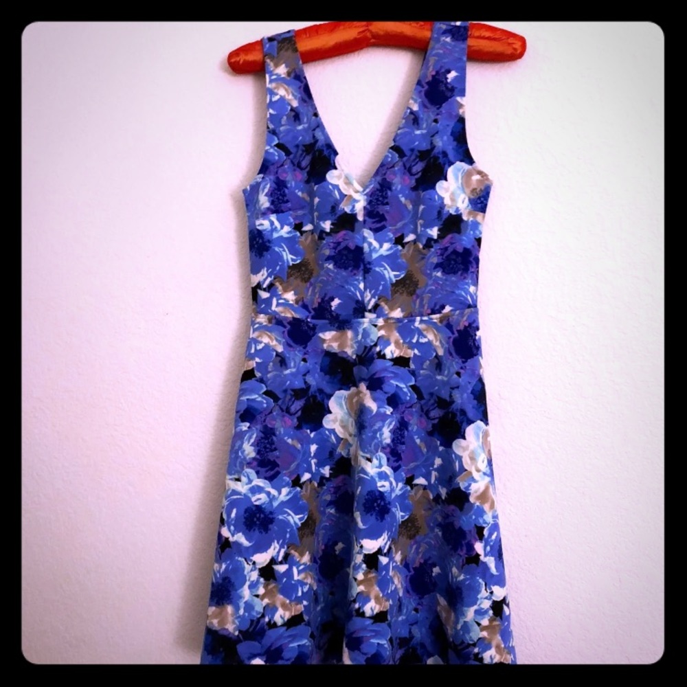 Blue Floral Dress